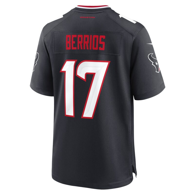 Braxton Berrios Houston Texans Team Game Jersey - Navy - Image 3