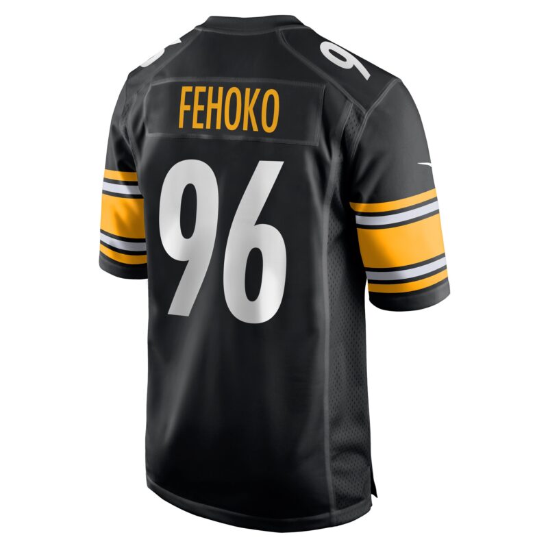 Breiden Fehoko Pittsburgh Steelers Game Jersey - Black - Image 3