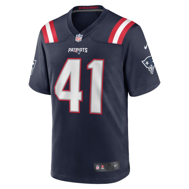 Brenden Schooler New England Patriots Game Player Jersey - Navy - Image 2