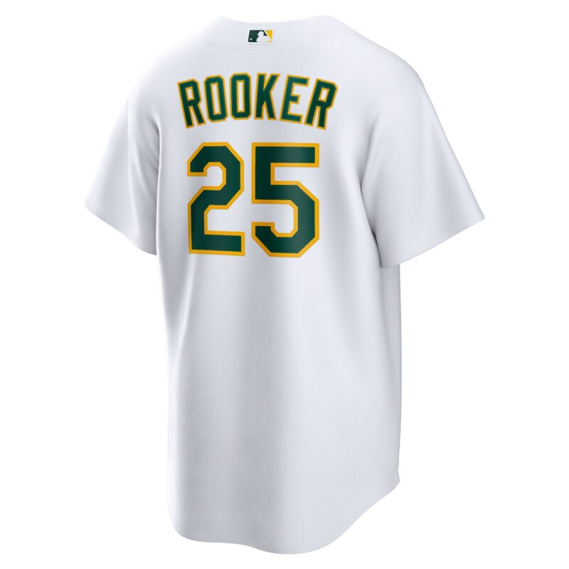 Brent Rooker Athletics Home Jersey - White - Image 3