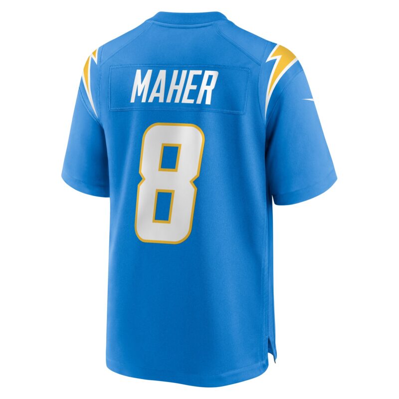 Brett Maher Los Angeles Chargers Team Game Jersey - Powder Blue - Image 3