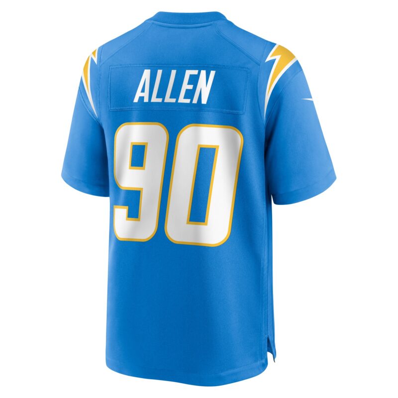 Brevin Allen Los Angeles Chargers Team Game Jersey - Powder Blue - Image 3
