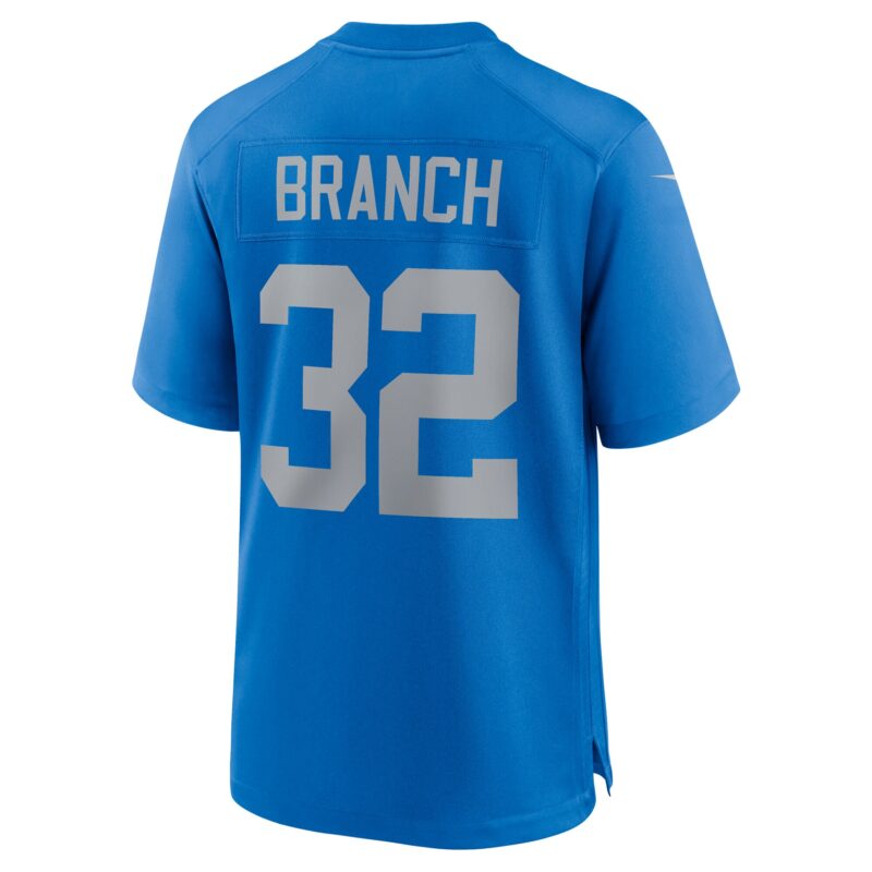 Brian Branch Detroit Lions Alternate Game Jersey - Blue - Image 3