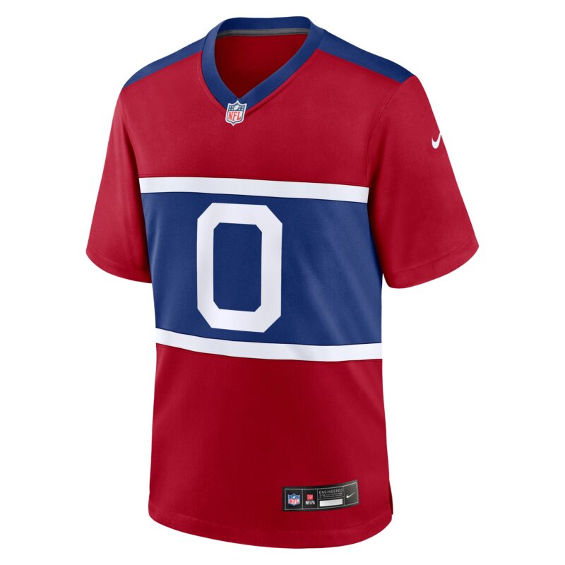 Brian Burns New York Giants Alternate Game Jersey - Century Red - Image 2