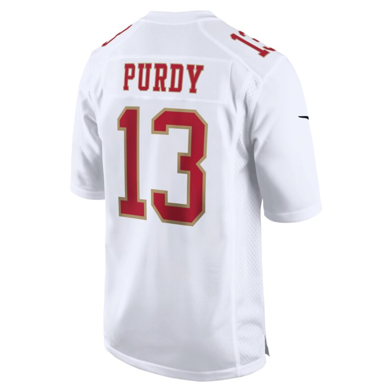 Brock Purdy San Francisco 49ers Fashion Game Jersey - Tundra White - Image 3