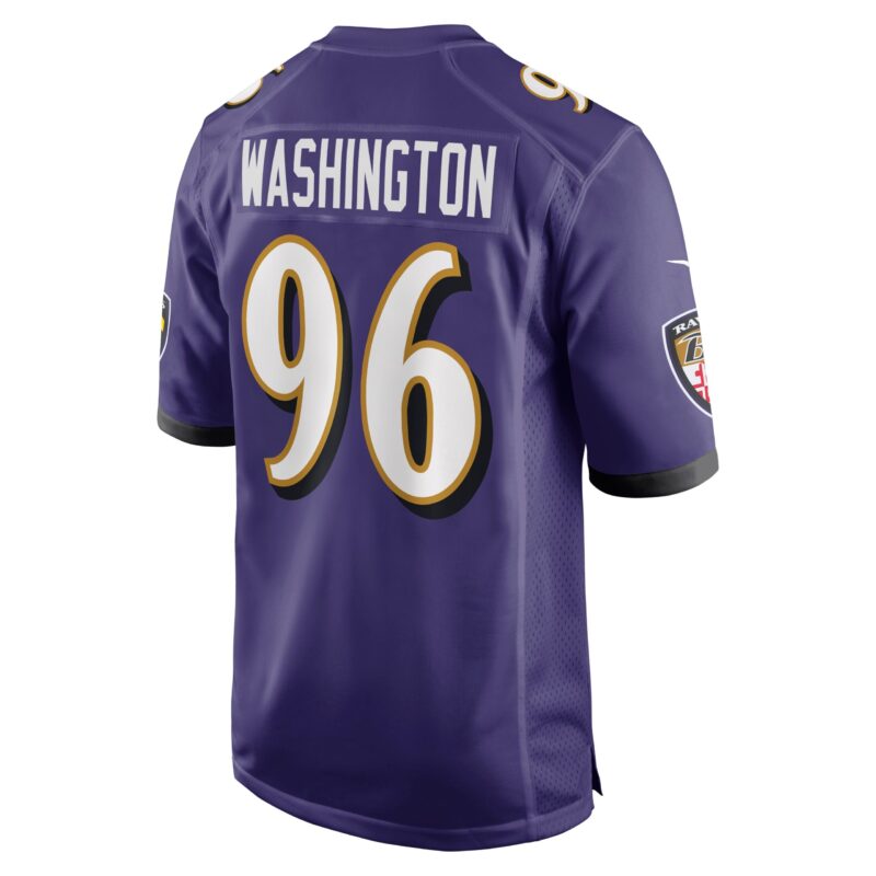 Broderick Washington Baltimore Ravens Game Player Jersey - Purple - Image 3
