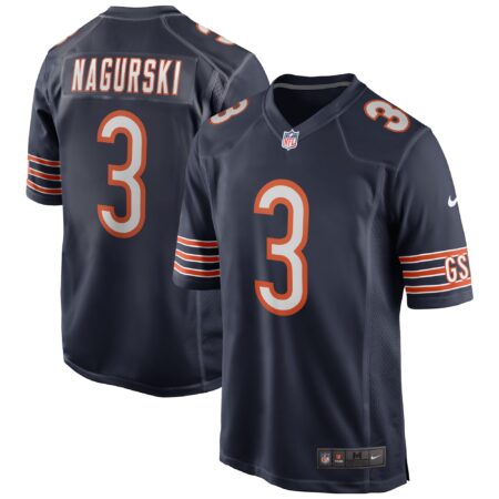 Bronko Nagurski Chicago Bears Game Retired Player Jersey - Navy