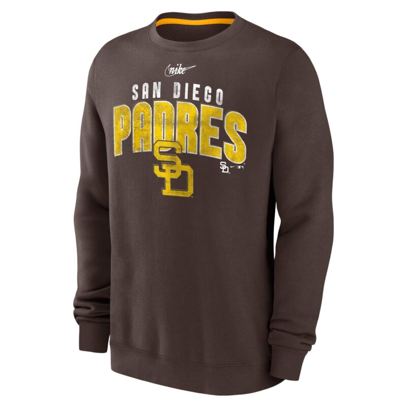 San Diego Padres Cooperstown Collection Team Shout Out Pullover Sweatshirt - Brown - Image 2