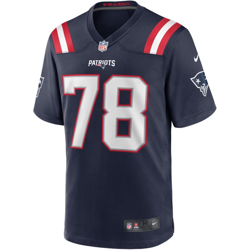 Bruce Armstrong New England Patriots Game Retired Player Jersey - Navy - Image 2
