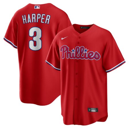 Bryce Harper Philadelphia Phillies Alternate Player Name Jersey - Red