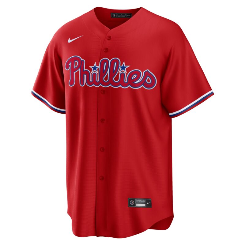 Bryce Harper Philadelphia Phillies Alternate Player Name Jersey - Red - Image 2