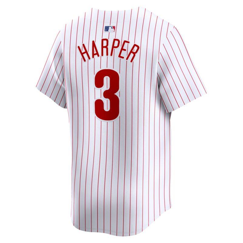 Bryce Harper Philadelphia Phillies Home Limited Player Jersey - White - Image 3