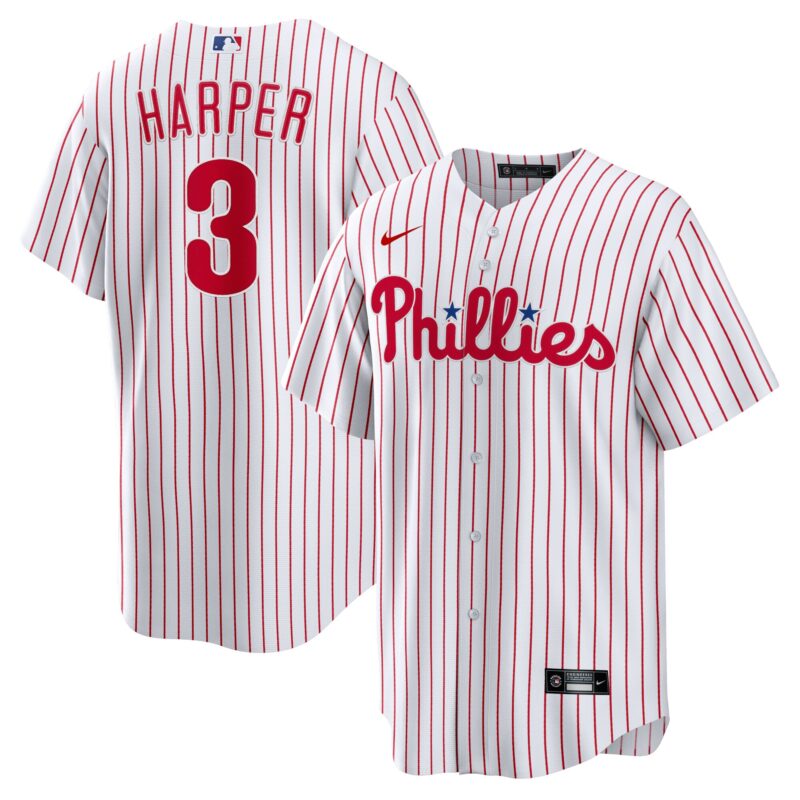Bryce Harper Philadelphia Phillies Home Player Name Jersey - White