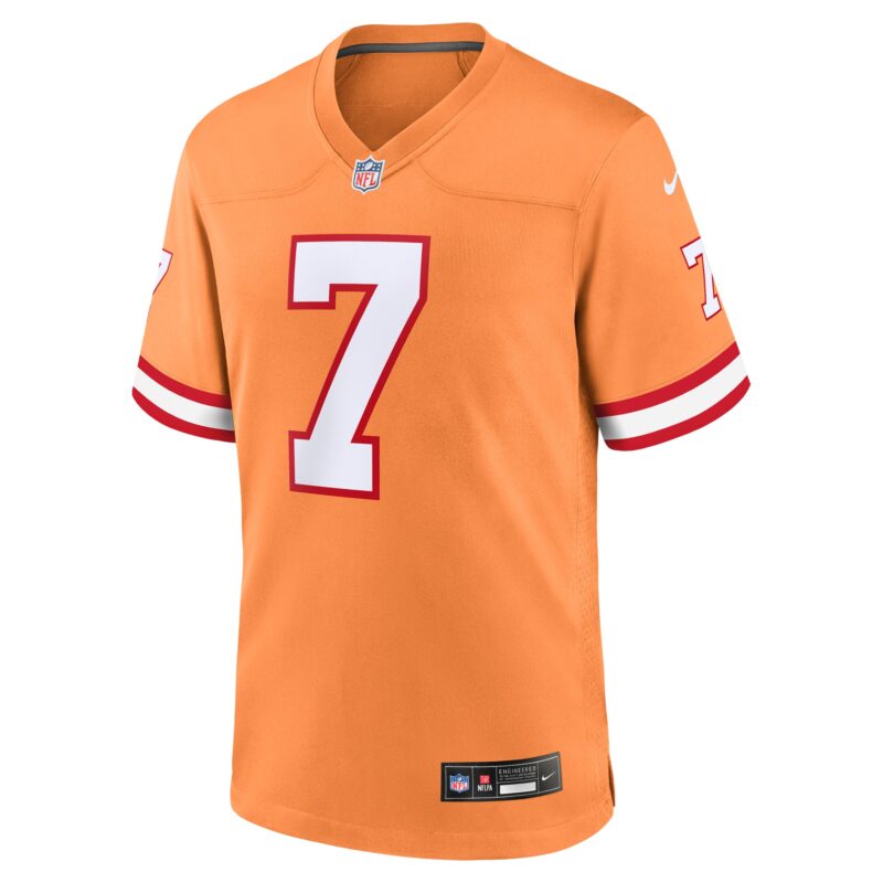 Bucky Irving Tampa Bay Buccaneers Alternate Game Jersey - Orange - Image 2