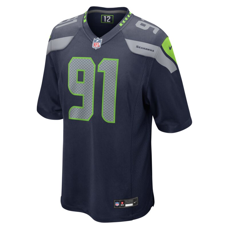 Byron Murphy II Seattle Seahawks Player Game Jersey - College Navy - Image 2