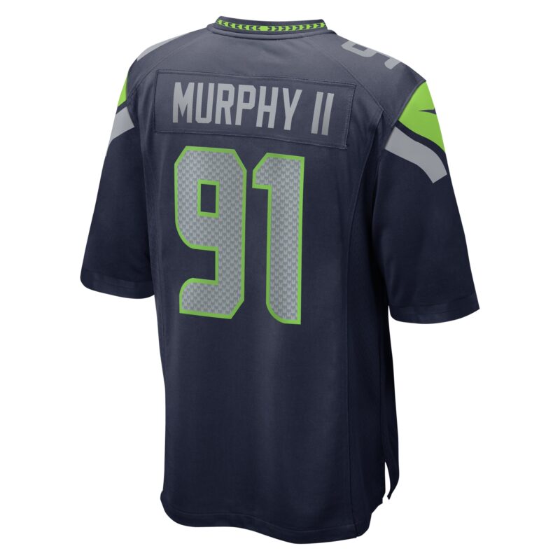 Byron Murphy II Seattle Seahawks Player Game Jersey - College Navy - Image 3
