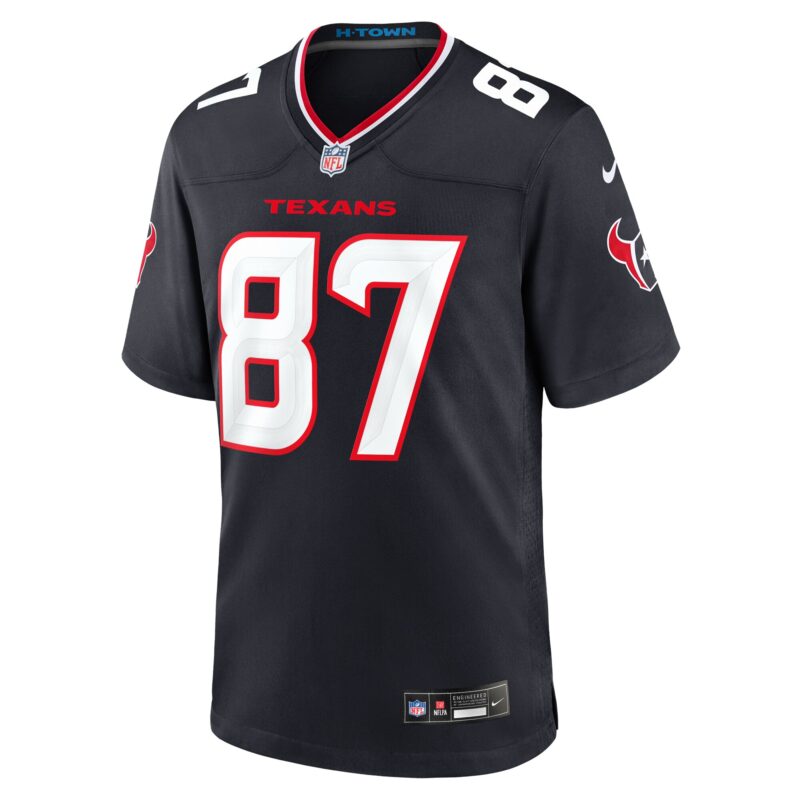 Cade Stover Houston Texans Game Jersey - Navy - Image 2