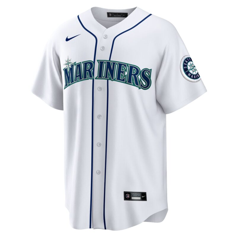 Cal Raleigh Seattle Mariners Home Jersey - White - Image 2