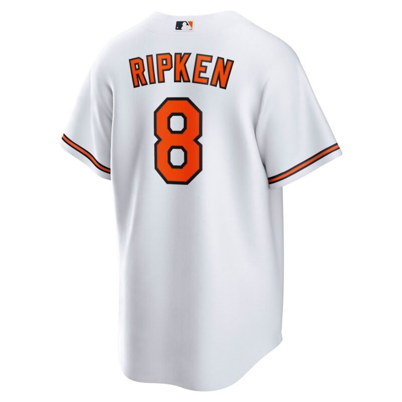 Cal Ripken Jr. Baltimore Orioles Throwback Player Jersey - White - Image 3