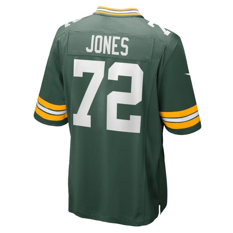 Caleb Jones Green Bay Packers Game Player Jersey - Green - Image 3