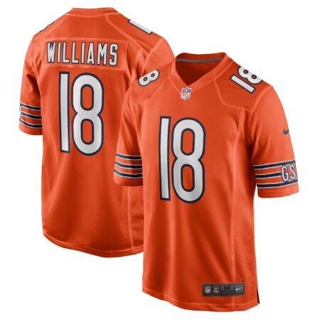 Caleb Williams Chicago Bears Alternate Player Game Jersey - Orange