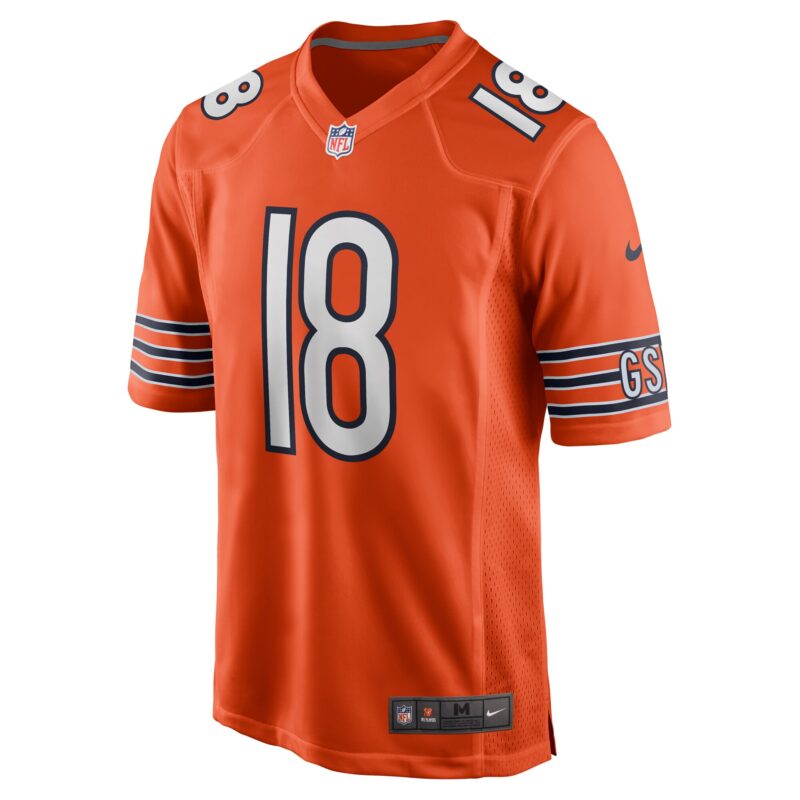 Caleb Williams Chicago Bears Alternate Player Game Jersey - Orange - Image 2