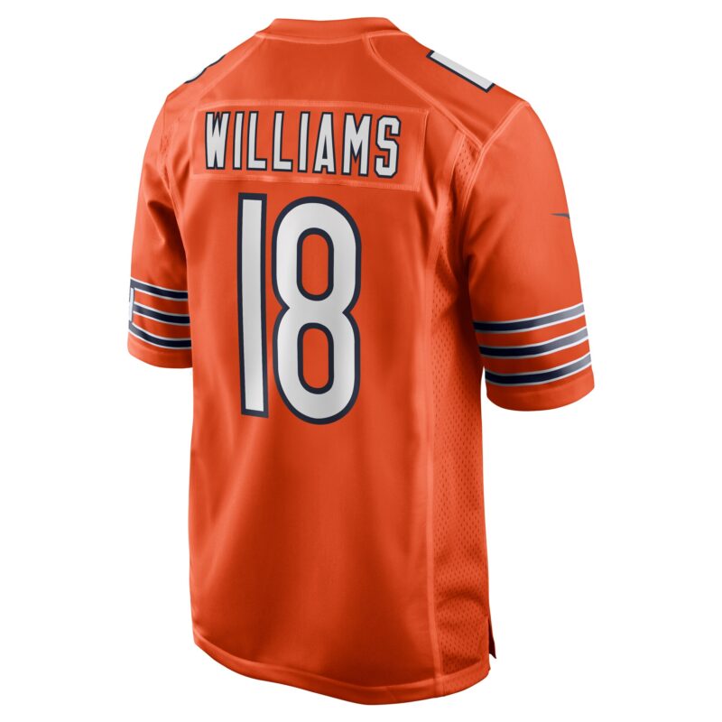 Caleb Williams Chicago Bears Alternate Player Game Jersey - Orange - Image 3