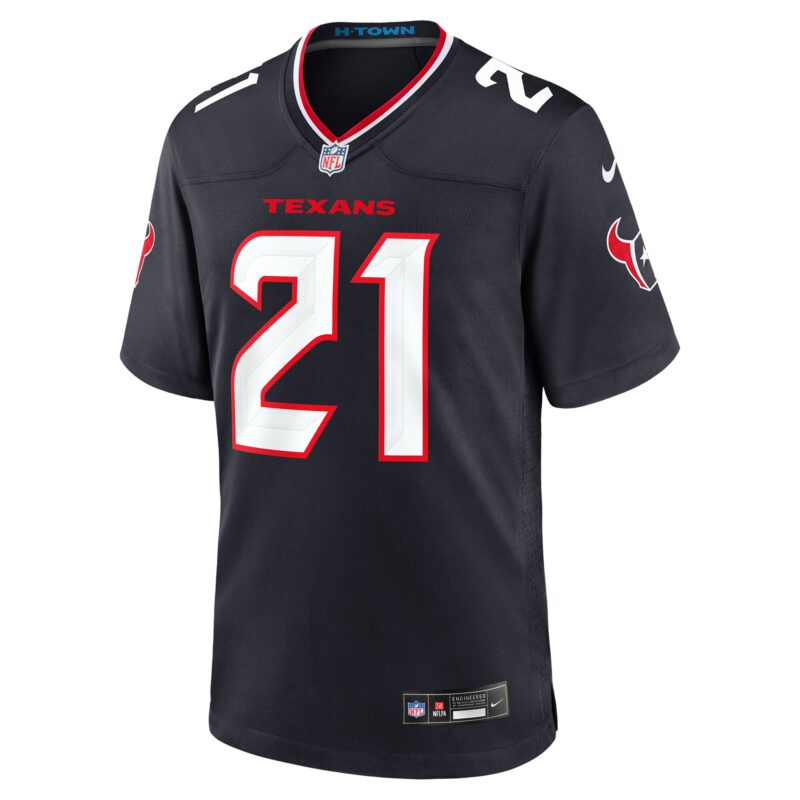 Calen Bullock Houston Texans Team Game Jersey - Navy - Image 2