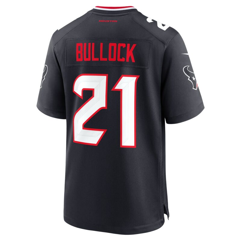 Calen Bullock Houston Texans Team Game Jersey - Navy - Image 3