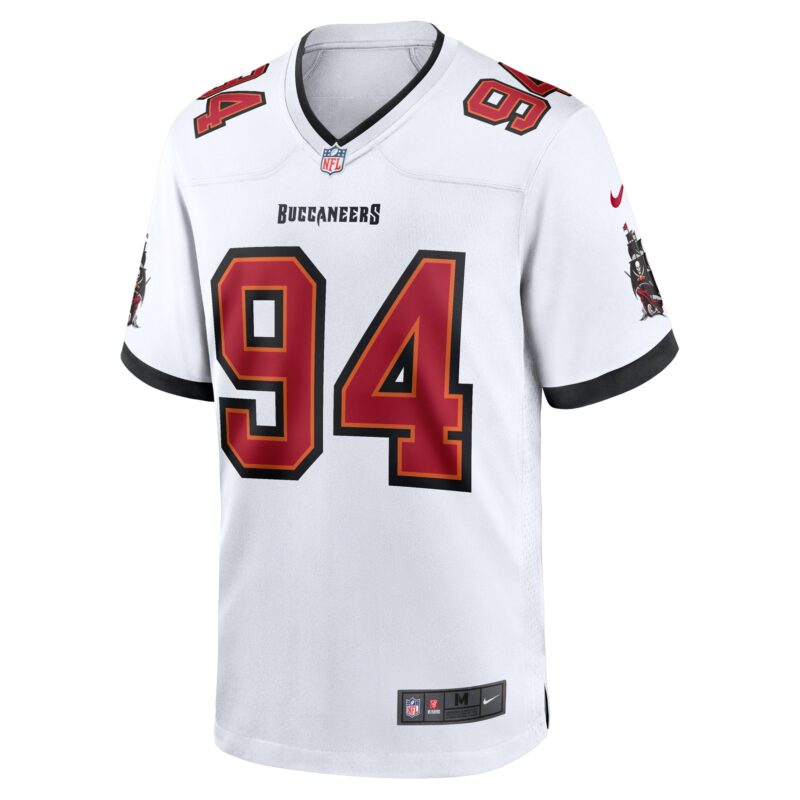 Calijah Kancey Tampa Bay Buccaneers Game Jersey - White - Image 2