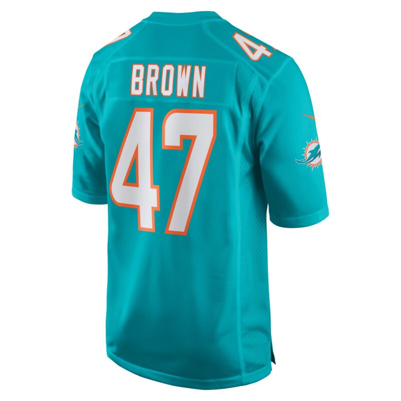 Cam Brown Miami Dolphins Game Jersey - Aqua - Image 3