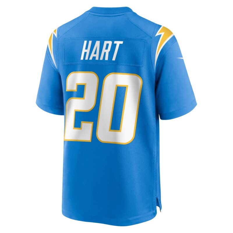 Cam Hart Los Angeles Chargers Team Game Jersey - Powder Blue - Image 3