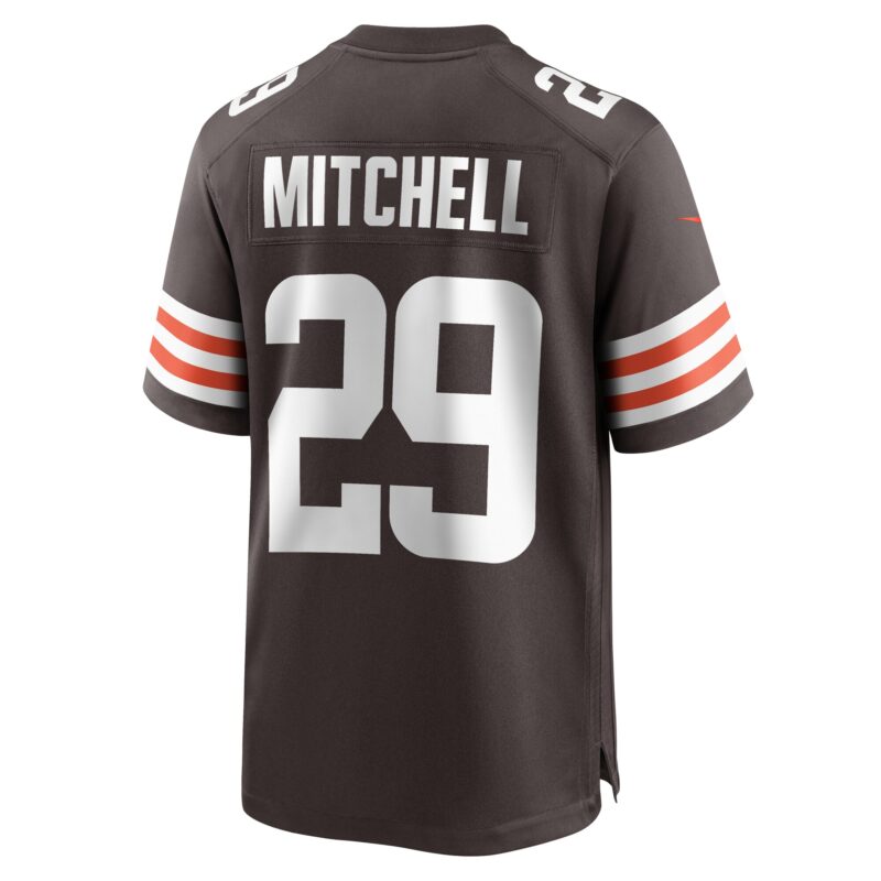 Cameron Mitchell Cleveland Browns Team Game Jersey - Brown - Image 3