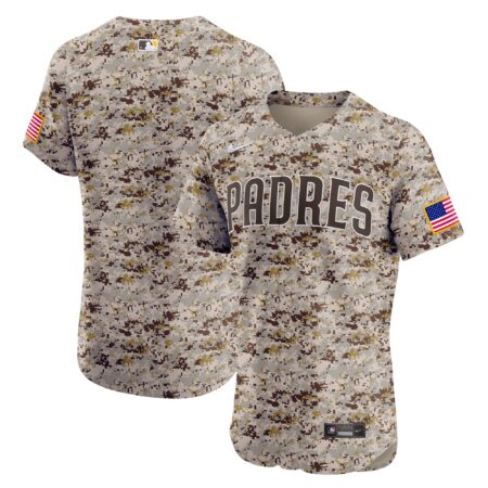 San Diego Padres Alternate Vapor Premier Elite Patch Jersey - Camo
