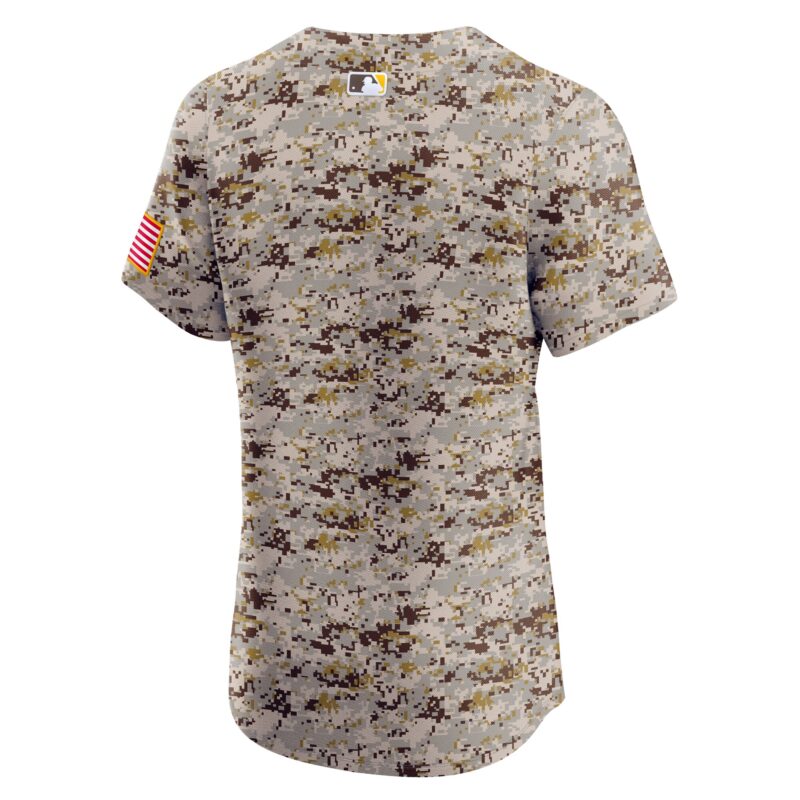 San Diego Padres Alternate Vapor Premier Elite Patch Jersey - Camo - Image 3