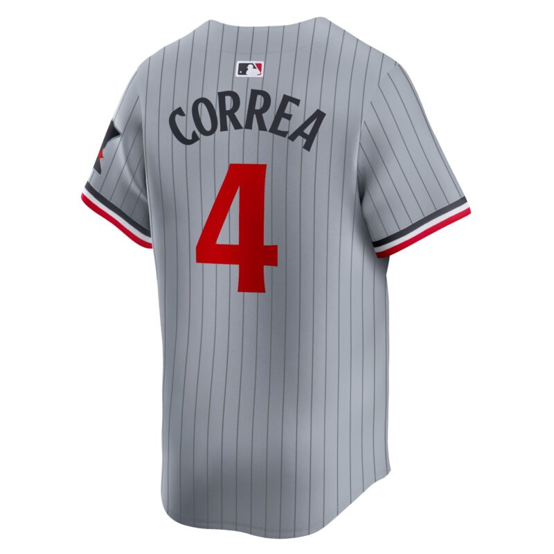 Carlos Correa Minnesota Twins Road Limited Player Jersey – Gray - Image 3