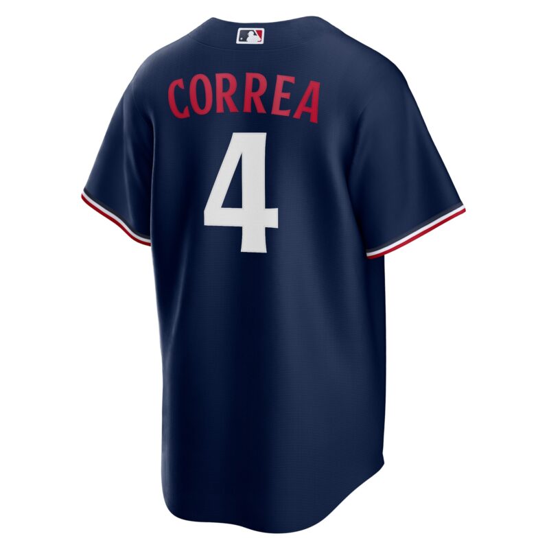 Carlos Correa Minnesota Twins Alternate Player Jersey - Navy - Image 3
