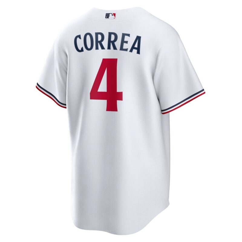Carlos Correa Minnesota Twins Home Player Jersey - White - Image 3