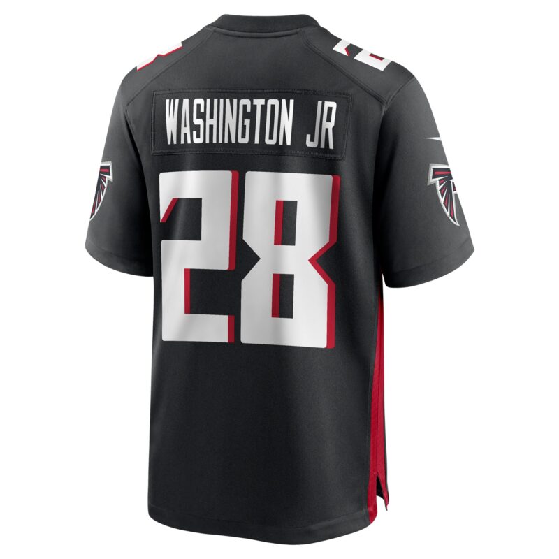 Carlos Washington Jr. Atlanta Falcons Team Game Jersey - Black - Image 3