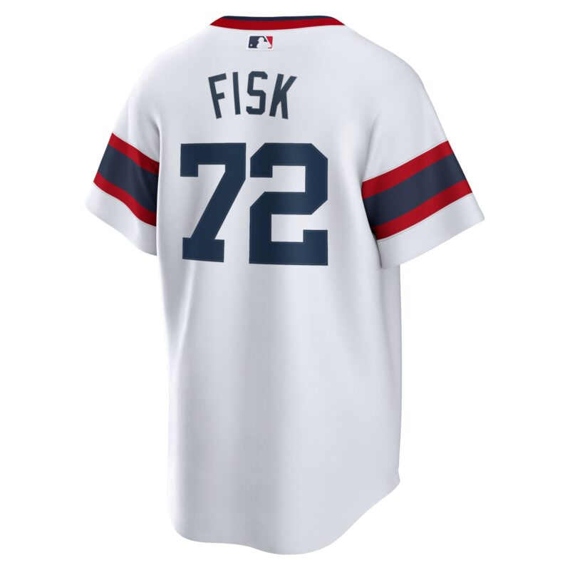Carlton Fisk Chicago White Sox Home Cooperstown Collection Team Player Jersey - White - Image 3