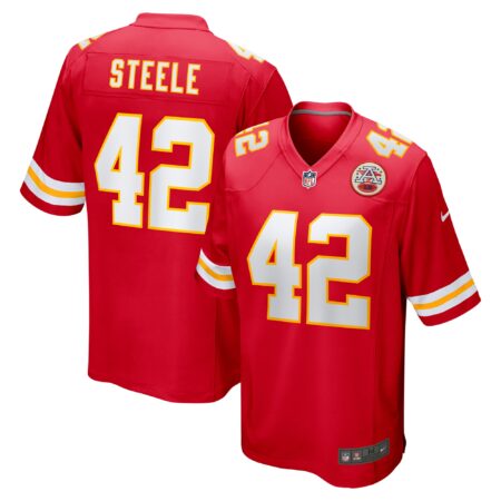 Carson Steele Kansas City Chiefs Game Jersey - Red