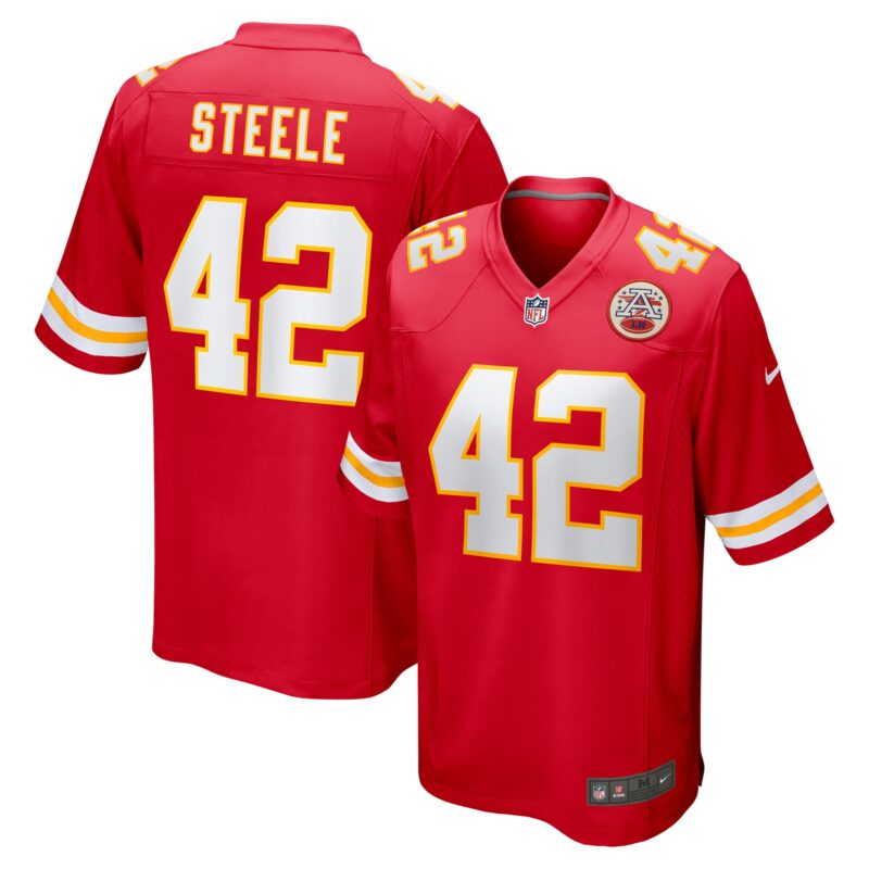 Carson Steele Kansas City Chiefs Game Jersey - Red
