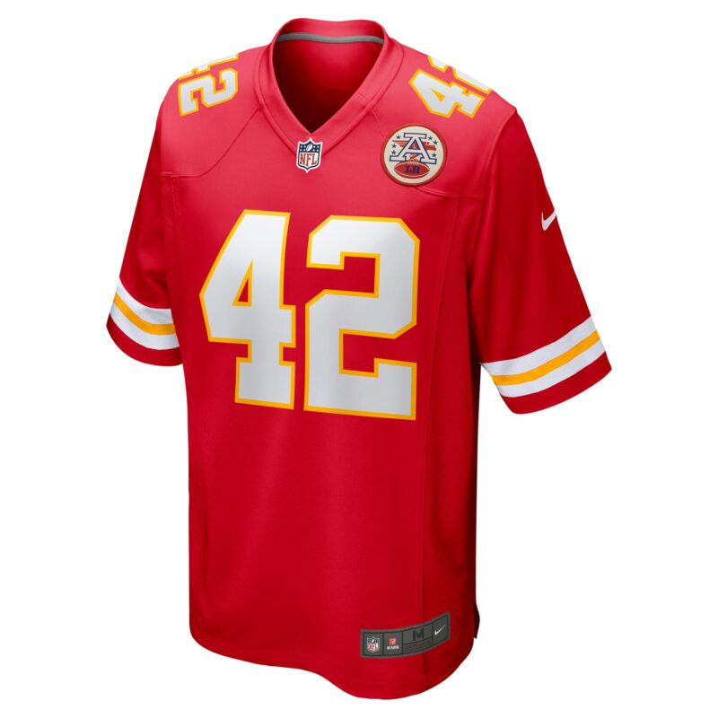 Carson Steele Kansas City Chiefs Game Jersey - Red - Image 2