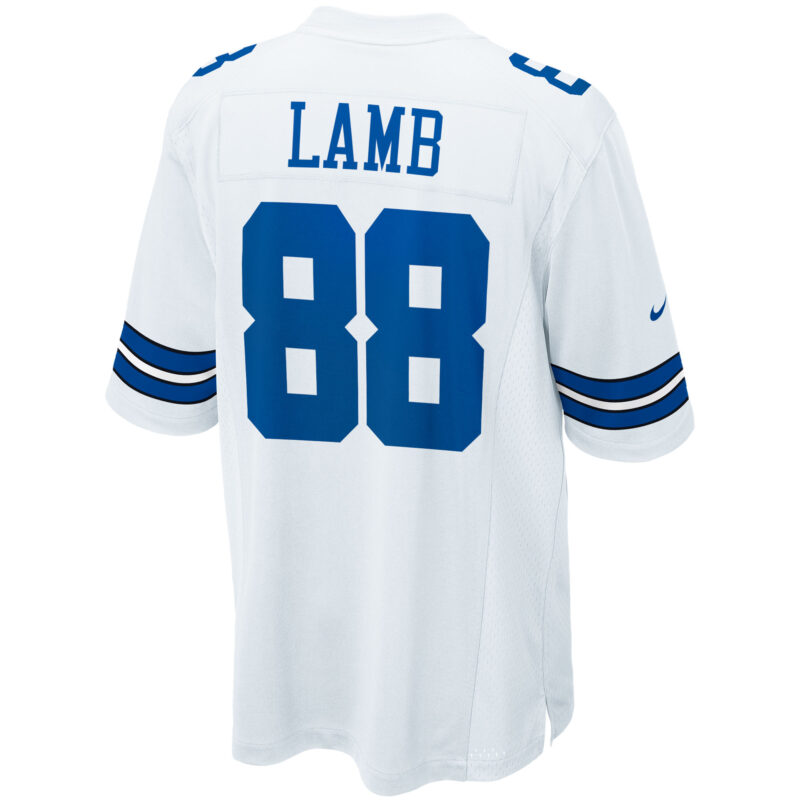 CeeDee Lamb Dallas Cowboys Game Team Jersey - White - Image 3