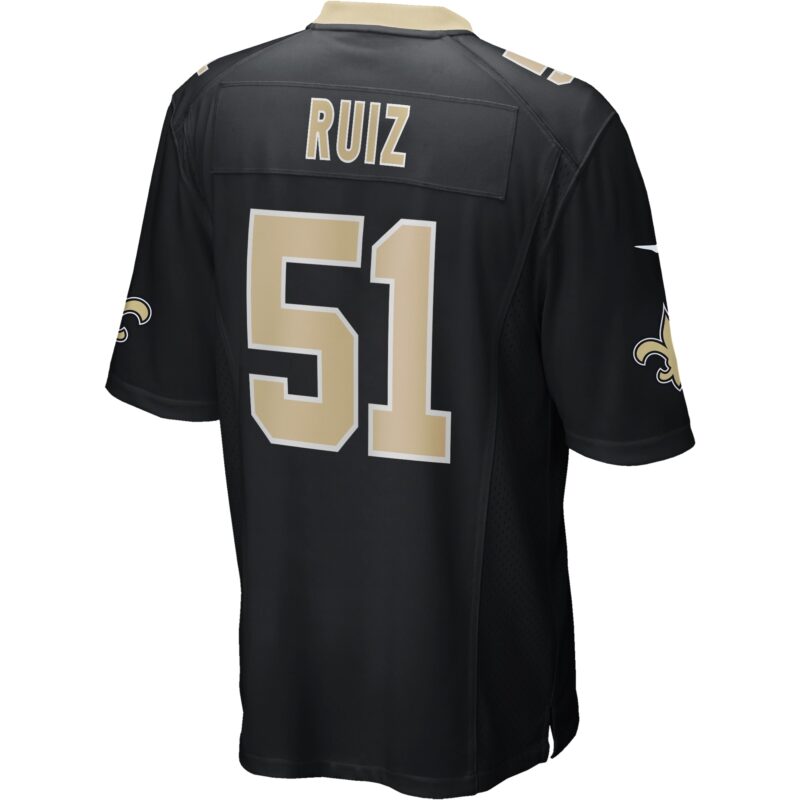 Cesar Ruiz New Orleans Saints Game Jersey - Black - Image 3