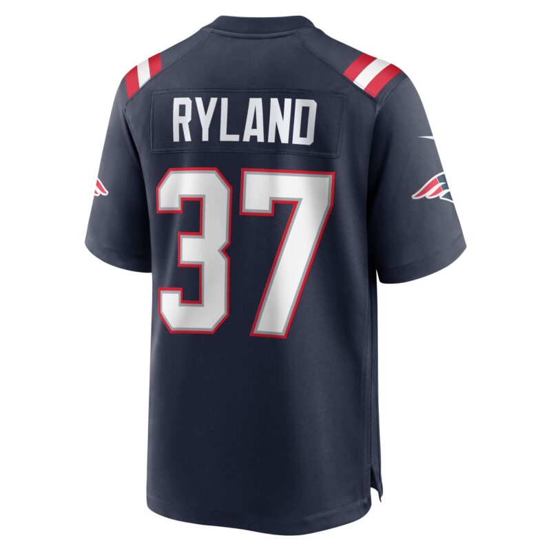 Chad Ryland New England Patriots Team Game Jersey - Navy - Image 3