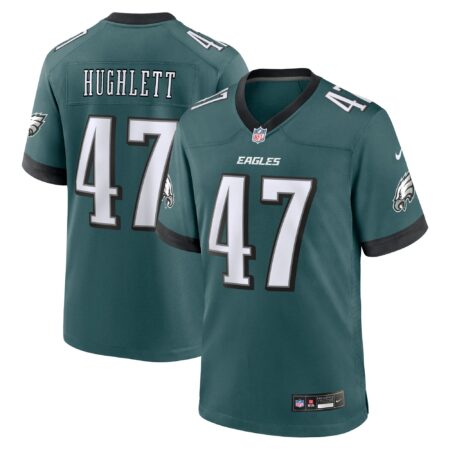 Charley Hughlett Philadelphia Eagles Team Game Jersey - Midnight Green