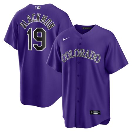 Charlie Blackmon Colorado Rockies Alternate Player Name Jersey - Purple