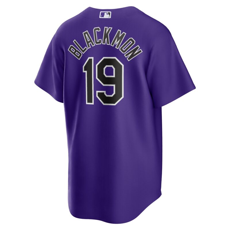 Charlie Blackmon Colorado Rockies Alternate Player Name Jersey - Purple - Image 3