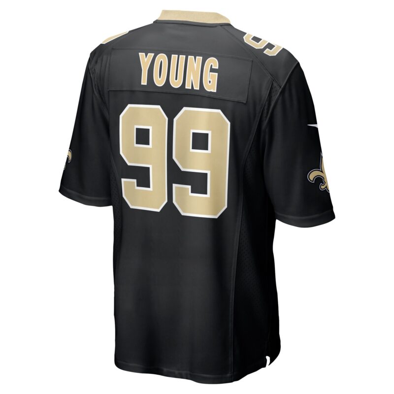 Chase Young New Orleans Saints Game Jersey - Black - Image 3